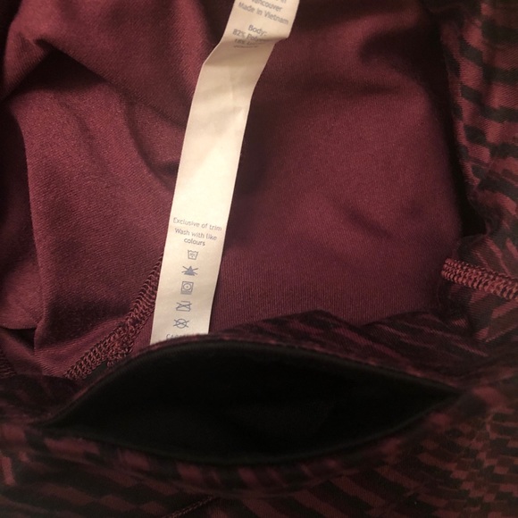 Lululemon Shifted Horizon Crop Leggings Maroon 4 - Picture 10 of 11
